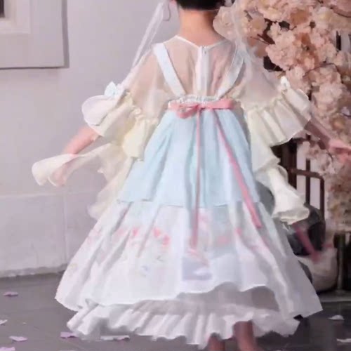 专柜正品2026春款女童高端品质汉服直播间特价专拍链接 备注编号