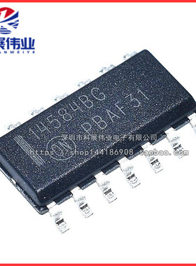 全新原装 MC14584BDR2G 14584BG 六角施密特触发器 SOP14