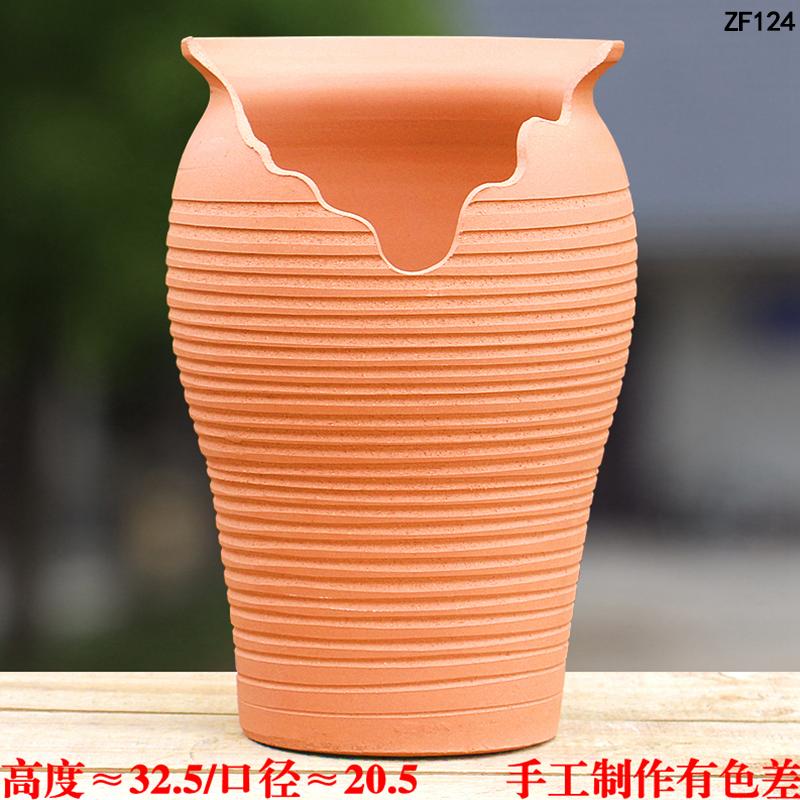 多肉花盆手工创意切口粗陶花盆