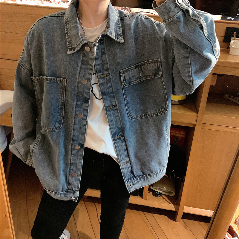 Real shot real price 2020 new autumn Korean loose and versatile denim jacket + vest