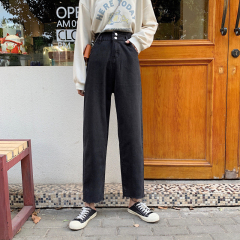 Real shot real price high waist Harem Pants port style loose and slim jeans