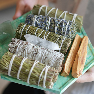 小森之家天然植物香薰草仗美国白鼠尾草雪松迷迭香薰衣草桉树叶