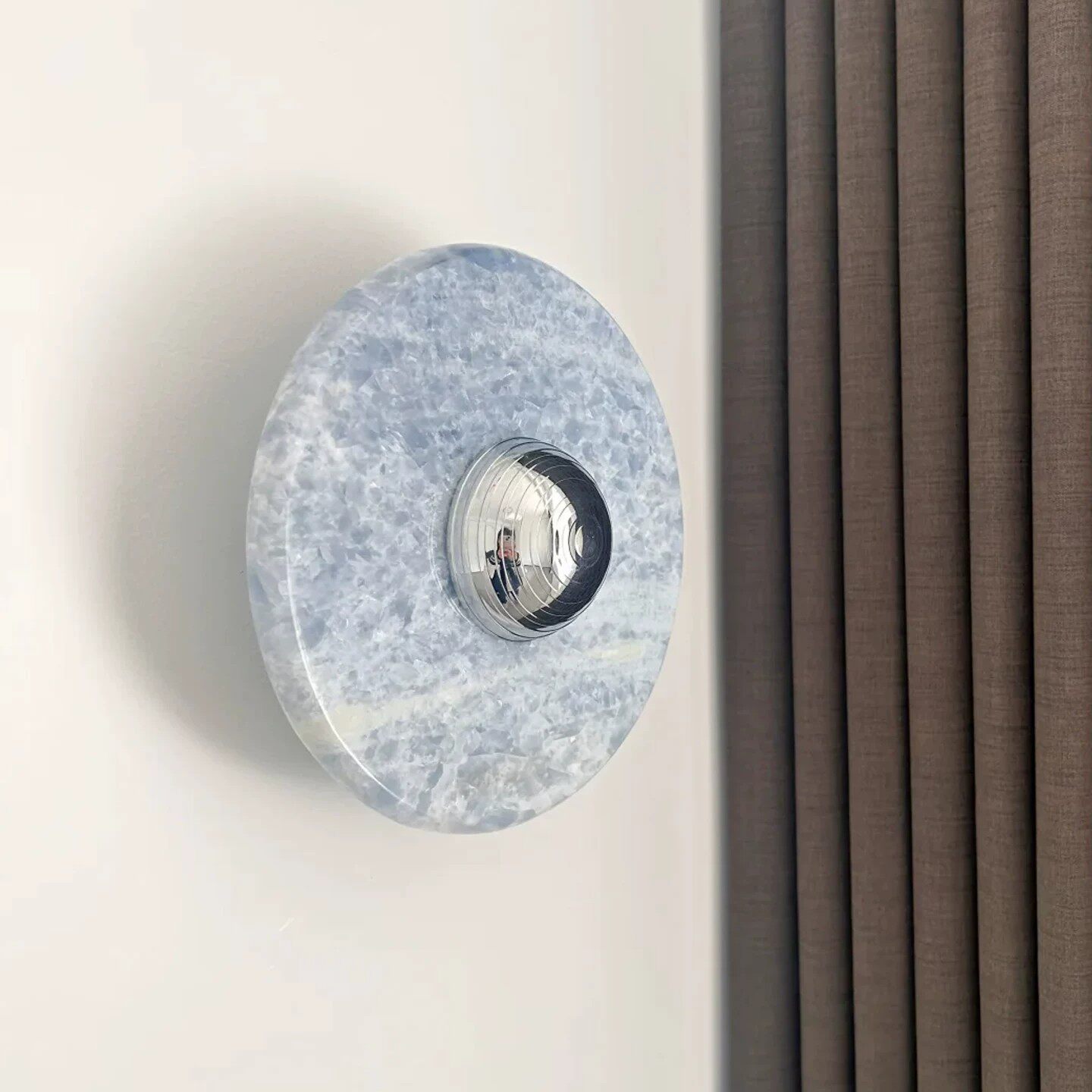 蓝水晶大理石壁灯现代轻奢设计师玄关客厅卧室走廊过道背景墙壁灯