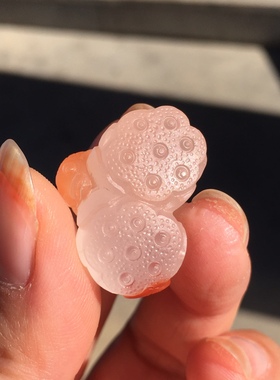 天然南红玛瑙吊坠项链腰链莲蓬荷花鱼