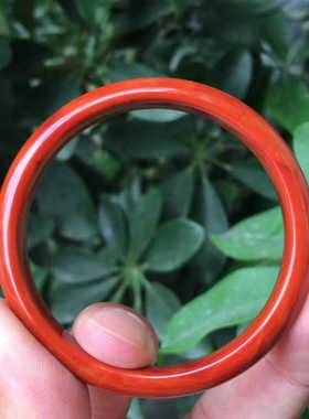 大清仓蓝田玉手镯红玛瑙