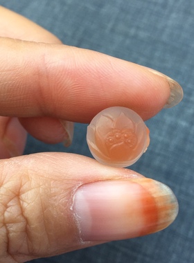 天然南红玛瑙单珠配饰连年有余鱼珠子11.5mm原矿俏色巧雕