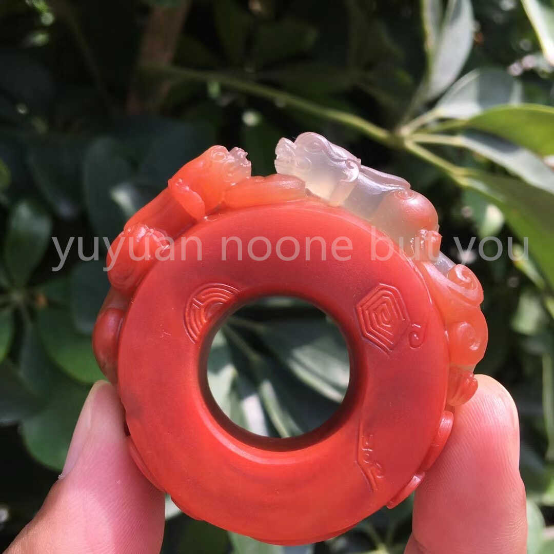 南红戒指男女款扳指招财转运图片