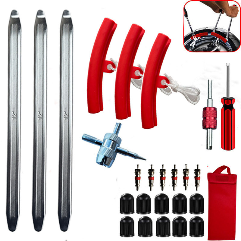 轮胎撬棍扒胎拆卸撬杠汽车摩托电动车用翘棍换轮胎撬板补胎工具