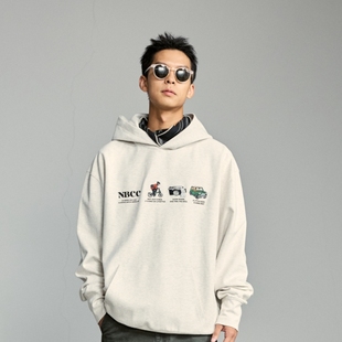 意志驱动NBCC Lifestyle连帽刺绣卫衣趣味潮牌宽松柔软卫衣 Mini