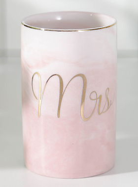 大理石纹陶瓷杯创意牙缸陶瓷口杯情侣牙杯刷牙杯子套装简约漱口杯