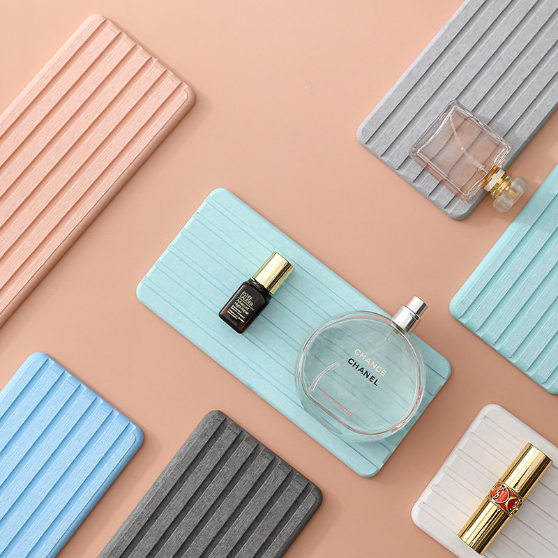 北欧浴室洗漱硅藻土硅藻泥吸水杯垫长方形杯垫卫生间洗手台速干垫,餐饮具,餐垫,淘宝优惠券,粉丝福利购,淘宝优惠卷