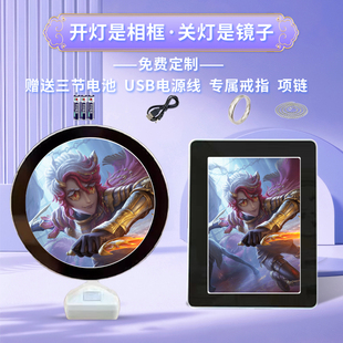 作曲家弗雷德里克·克雷伯格周边同款魔镜化妆镜相框照片摆台定制