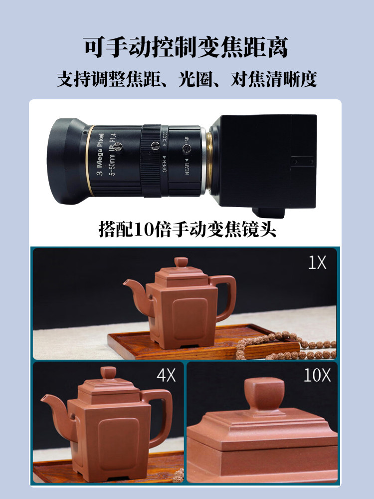 10배 광학 줌이 가능한 4K 고화질 HDMI 카메라 USB+HDMI 듀얼 인터페이스 UVC 드라이버가 필요 없는 라이브 비디오 녹화