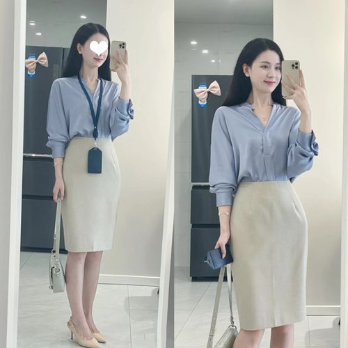 下班要去约会呀~温柔通勤女套装