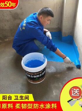 js防水涂料厨房屋楼顶卫生间地面柔性补漏材料室内外墙面补漏胶