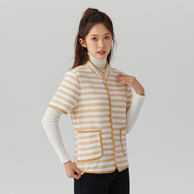 8年老店 女士针织彩棉家居休闲舒适妈妈装透气保暖空调服短袖