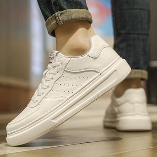 小白鞋男款2023新款男鞋冬季低帮透气鞋子男潮鞋百搭运动休闲板鞋