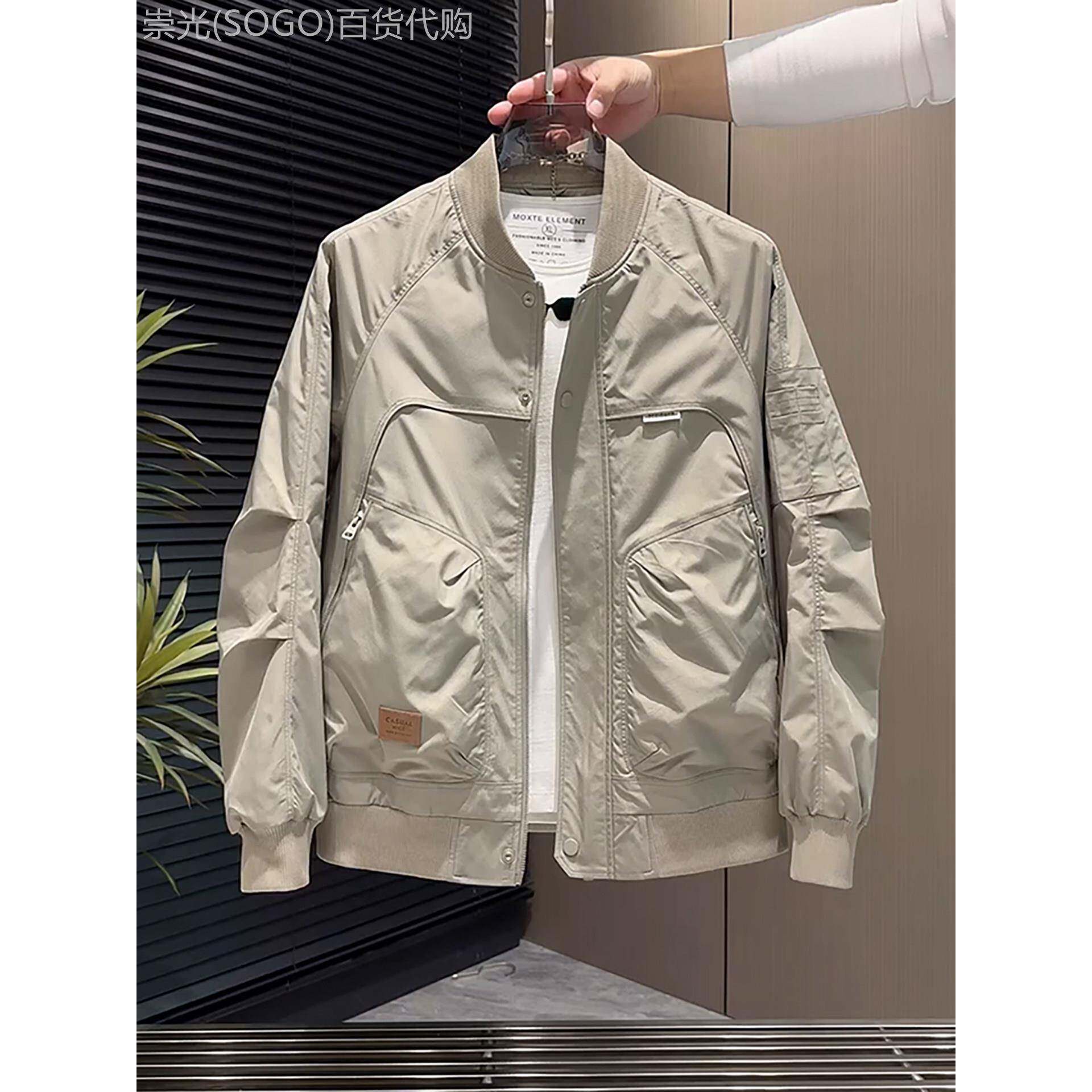 潮牌美式覆古棒球服男士秋冬款飞行员夹克棉衣时尚休闲工装外套男