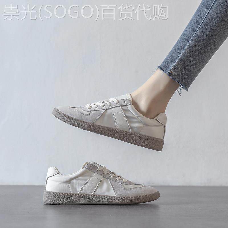 代购超软小白鞋女真皮帆布德训鞋透气2025新款舒适女鞋百搭板鞋女