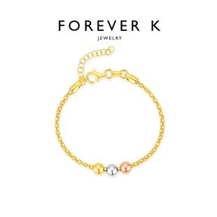 FK法诗卡 三色珠珠手链意大利手工轻奢18k金