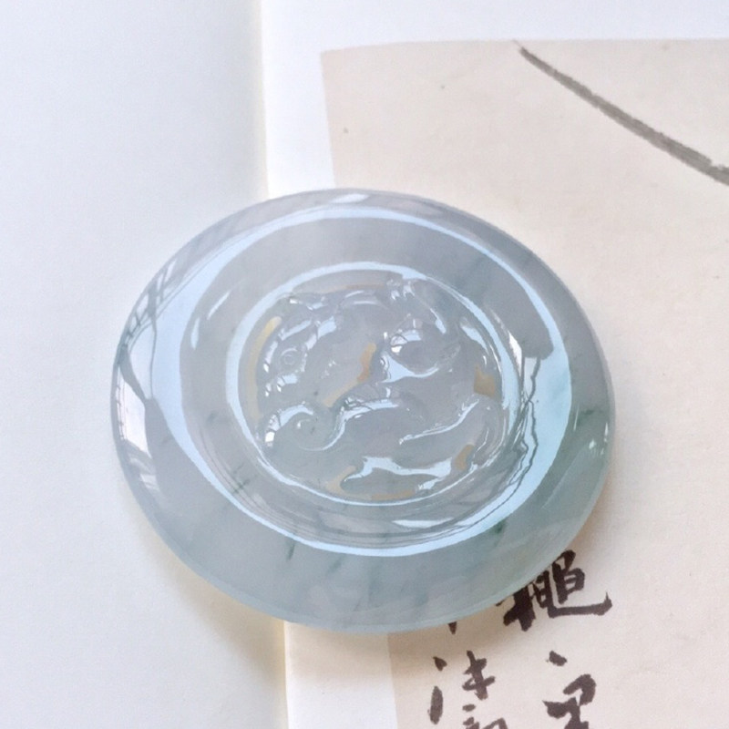 大生翡翠玉石帕敢结堆如意平安扣佛公直播看货