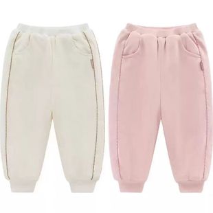 拉比女童棉裤 子夹棉冬装 加厚2025冬装 女宝宝外出裤 新款 商场同款