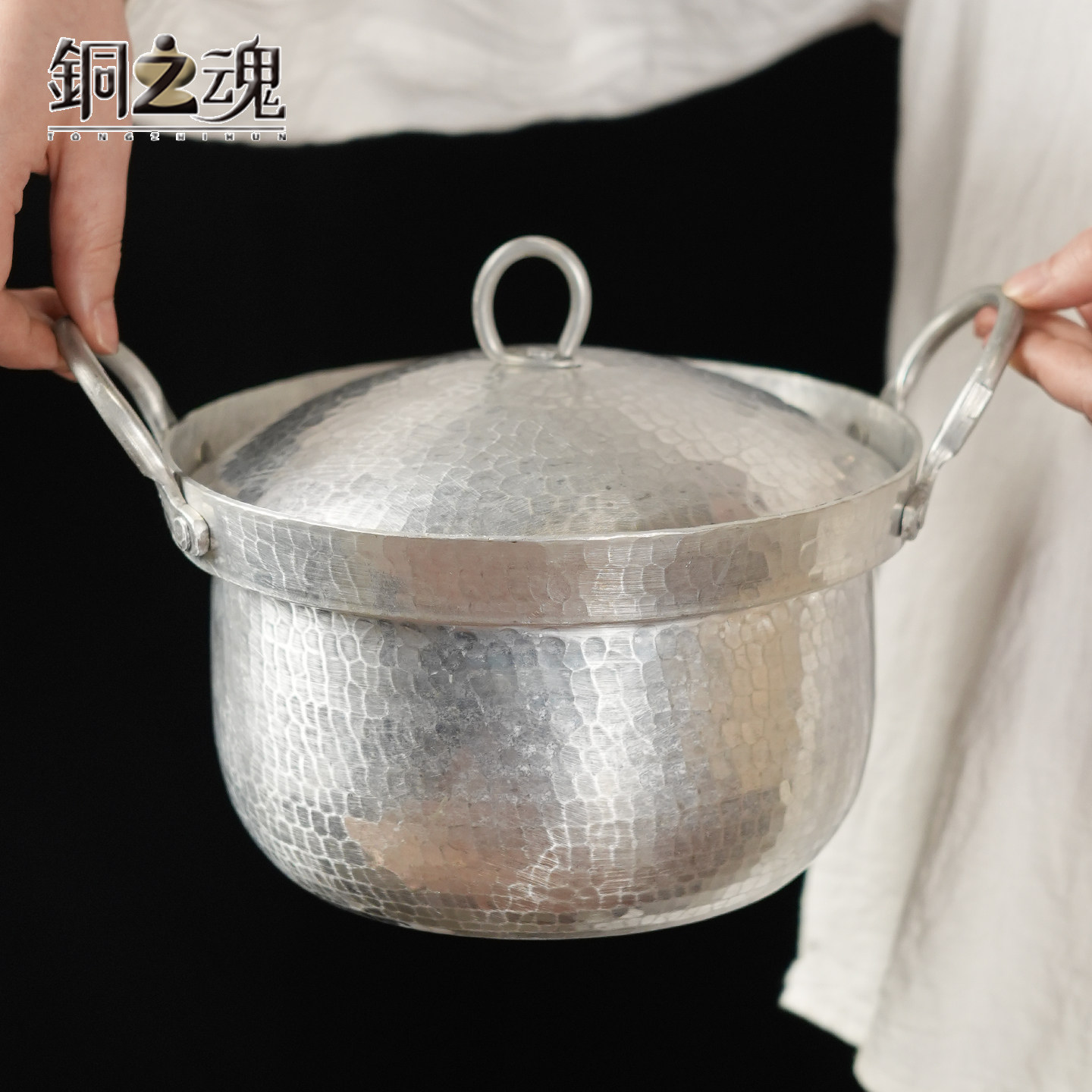 纯铝锅手工加厚铝锅手工炖鸡煮肉