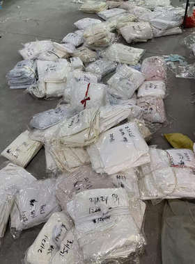 纯棉随机色被壳防钻绒自充绒半成品专用内胆芯被套高密度面料清仓