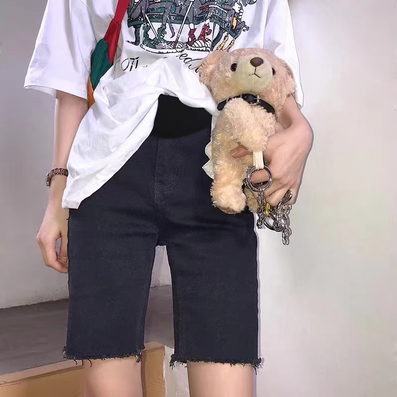 孕妇短裤夏季薄款外穿牛仔裤子夏装休闲宽松大码安全打底裤女夏天