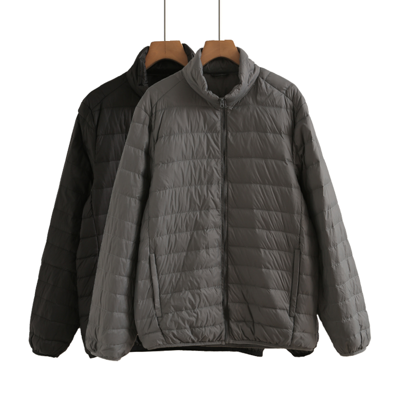 2025新款羽绒服男薄款冬季轻薄立领休闲短款轻便爸爸保暖大码外套