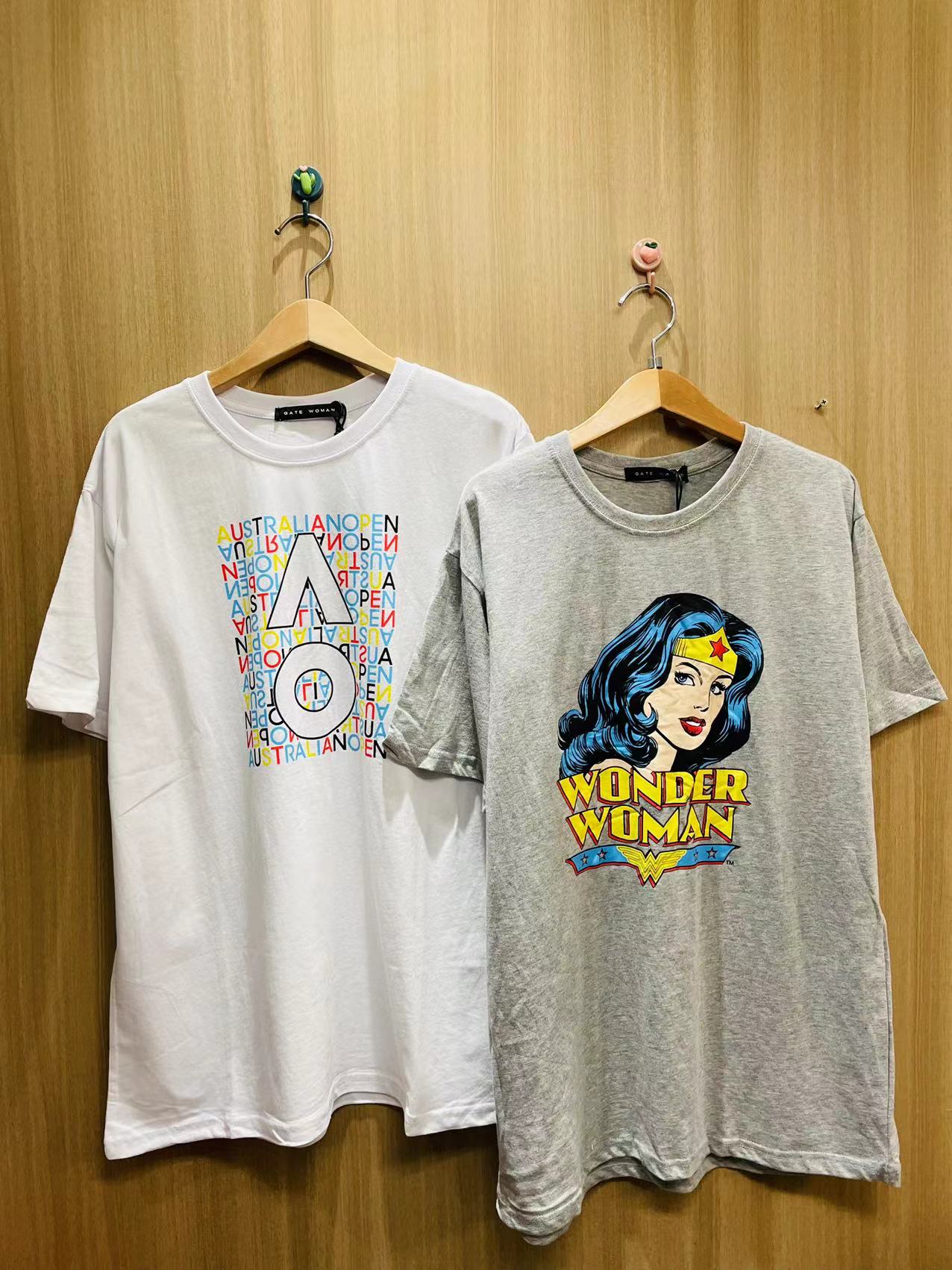 颜色款式随机纯棉T恤印花纯棉