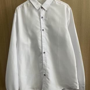 休闲男朋友风BF性感睡衣宽松上衣外穿 白衬衫 女中长款 长袖 衬衣韩版