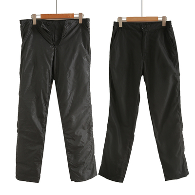 羽绒裤男外穿可脱卸白鸭绒内胆冬季高腰加厚休闲中老年保暖棉裤