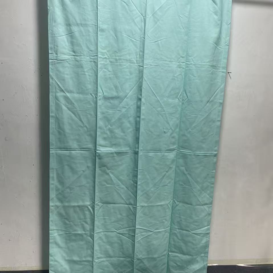 单层加厚棉麻窗帘单串挂头