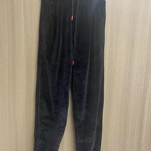 金丝绒裤子女秋冬束脚收腿哈伦裤九分小脚萝卜裤高端丝绒裤卫裤