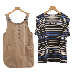 孕妇哺乳纯棉背心裙吊带夏季 t恤月子服 哺乳衣外出产后打底套装