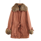 冬季 羊羔毛领派克服女款 2026新款 小个子加厚纯棉棉衣棉服外套