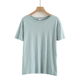 纯棉短袖 体恤ins潮 上衣半袖 T恤女夏2022新款 宽松绿T外穿夏装