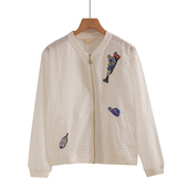 蕾丝镂空棒球服外套女春秋季 上衣独特漂亮防晒衣夏季 2025新款 爆款