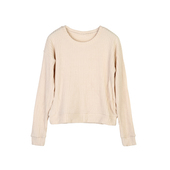 女百搭纯色打底衫 外贸春秋新款 毛衣潮 长袖 针织衫 圆领套头短款 时尚