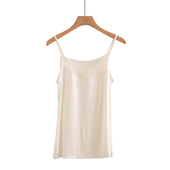 弹力修身 白色防走光打底衫 上衣 夏季 莫代尔吊带背心女内搭基础款