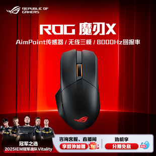 机AimPoint36kDPI带摇杆 ROG魔刃X竞技三模电竞鼠标无线有线蓝牙游戏鼠标笔记本电脑台式 圣诞礼物