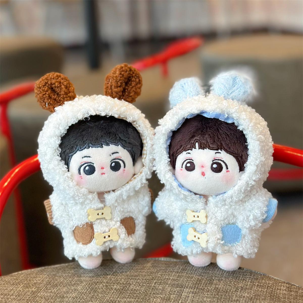 10cm可爱小熊娃衣胖胖海星体可穿