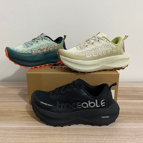 外贸正品Traceable大脚丫厚底减震男女运动鞋防滑户外越野跑鞋潮