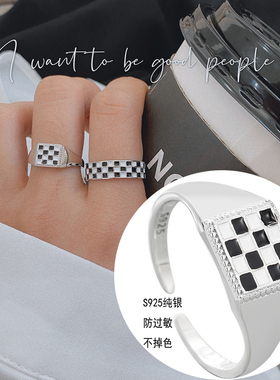 女s925小众韩系个性开口