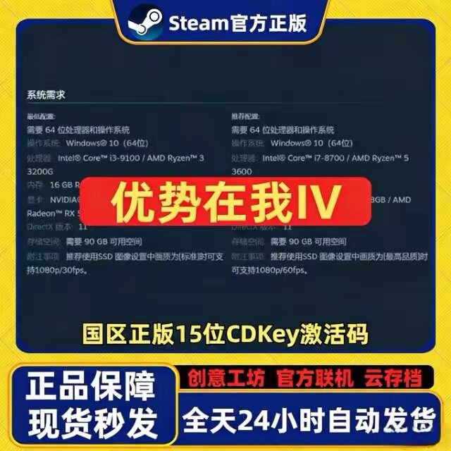 Steam正版 游戏本体CDK 可联机 Mac可用 全DLC更新至太平洋战舰