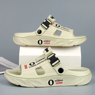 2025 New Men's Slippers Indoor Outdoor Sandals Beach Comfor