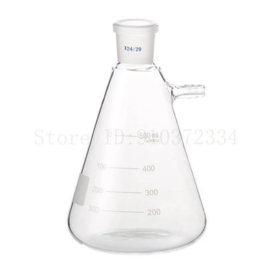 1pc Lab Standard Ground Conical Flask Triangular Filter Bot