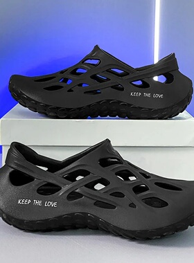 Summer Men Sandals Light EVA Men's Casual Shoes Hole Shoes