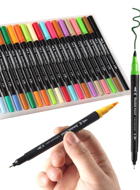120/100/80/60/48/36/24/12 Colors Dual Tip Brush Marker Pens